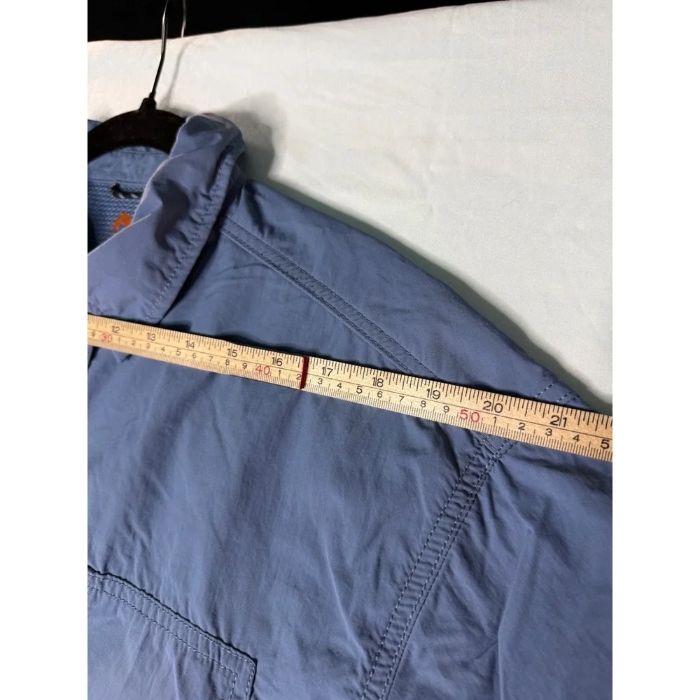 Ozark Trail mens sz L Blue Hiking short sleeve nylon shirt outdoors